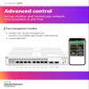 HPE Networking Instant On Switch 1930 8-Port PoE (JL681A) + AP25 WiFi 6 Access Point (R9B27A) Bundle | Smart-Managed | US Models view 3