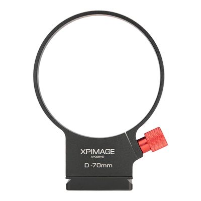 XPIMAGE Lens Collar Tripod Mount Ring Built-in ARCA-Swiss Quick Release Plate for Adapter(D70mm)