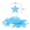 300 PCS Blue Glow in The Dark Luminous Stars Noctilucent Plastic Wall Stickers Decals for Home Ceiling Wall Baby Kids Bedroom Room Decorations with 300 PCS Adhesive Dots view 2
