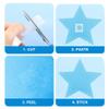 300 PCS Blue Glow in The Dark Luminous Stars Noctilucent Plastic Wall Stickers Decals for Home Ceiling Wall Baby Kids Bedroom Room Decorations with 300 PCS Adhesive Dots view 4