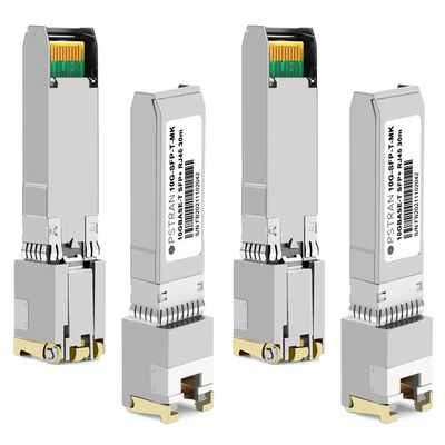 OPSTRAN 10GBASE-T SFP+ RJ45 Copper Transceiver Module Compatible with Mikrotik S-RJ10 10G SFP+ 30m Cat6a/7 4 Pack