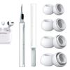[4 Pairs] Replacement Ear Tips for AirPods Pro and 2nd Generation With Noise Reduction Hole, 3 in 1 Cleaner Kit for AirPods 1 2 3, Silicone Ear Tips (XS/S/M/L) view 1