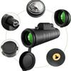 QIYUDS High Definition Waterproof Monocular,40x60 High Power HD Monocular with Smartphone Holder & Tripod Compact Waterproof Monocular Scope for Bird Watching Wildlife Hunting Hiking view 4