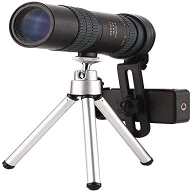 QIYUDS Monocular Telescope,Monocular Telescope with Smartphone Holder & Tripod 80X100 High Definition HD Waterproof monocular Binoculars for Bird Watching Camping Wildlife Hiking Travel Monocular Tele