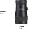 QIYUDS Monocular Telescope,Waterproof Fogproof Night Vision Monocular with Smartphone Holder and Tripod Perfect for Watching, Hunting view 2