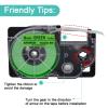 NineLeaf 3 Pack Compatible for XR-9FGN 9mm 3/8'' Black on Fluo Green Label Tape LT for EZ Label Printer KL-120 KL-130 KL-200 KL-200E KL-300 view 4