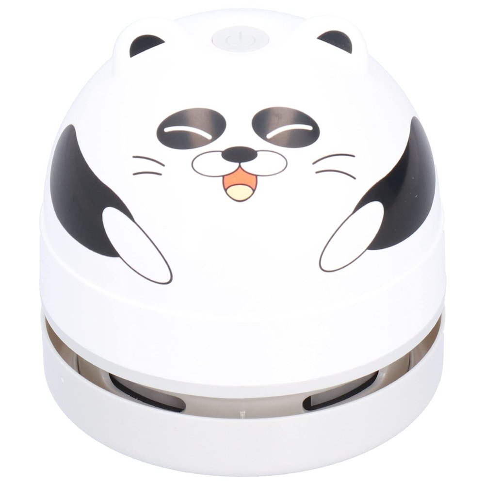 OUKENS Vacuum Cleaner, Portable Cute Animal Design Desktop Mini Vacuum Cleaner USB Charging Mini Dust Catcher for Cleaning Eraser Crumbs Hairs Computer(Panda)