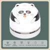 OUKENS Vacuum Cleaner, Portable Cute Animal Design Desktop Mini Vacuum Cleaner USB Charging Mini Dust Catcher for Cleaning Eraser Crumbs Hairs Computer(Panda) view 2