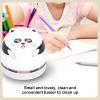 OUKENS Vacuum Cleaner, Portable Cute Animal Design Desktop Mini Vacuum Cleaner USB Charging Mini Dust Catcher for Cleaning Eraser Crumbs Hairs Computer(Panda) view 3