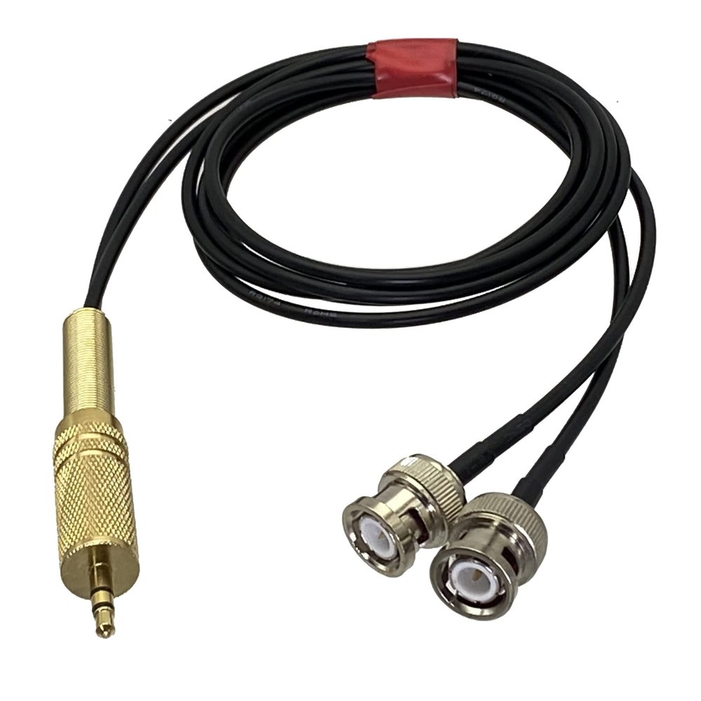 Artemisia 1pce 3.5mm Stereo 1/8" TRS Plug to L+R Dual BNC Male Plug Camera Monitor RG174 Cable 6inch~10FT (Color : 6FT (2M))