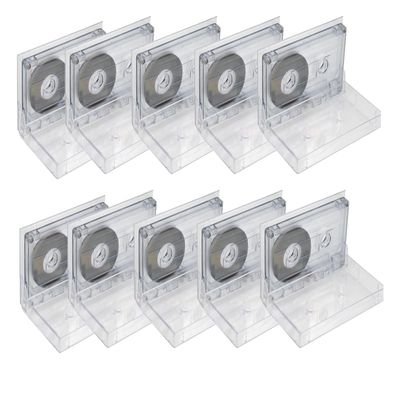 Blank Cassette Tapes 60 Minute Recordable Clear Audio Cassette Tape for Speech Music Recording,Tapes Audio Tapes with Individual Clear Plastic Case