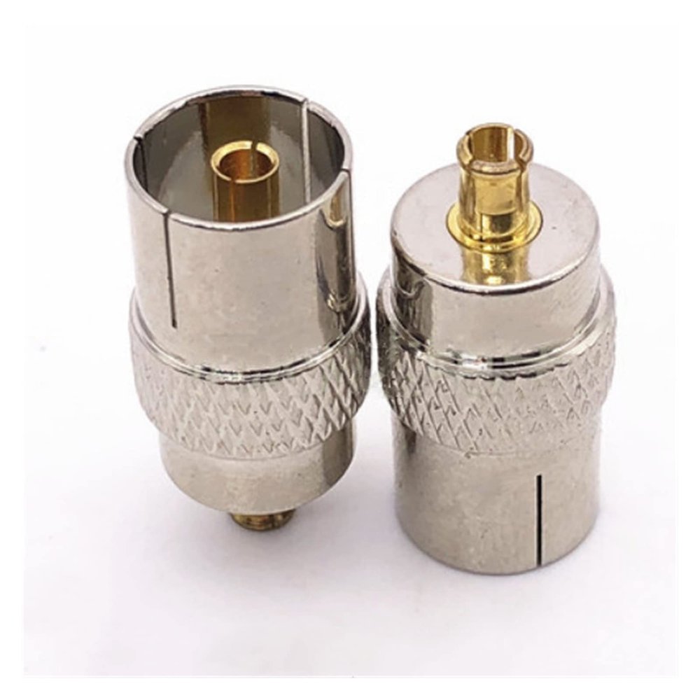 Artemisia 1pcs Compatible with MCX Male to IEC DVB-T TV PAL Female RF Coaxial Connector Adapters
