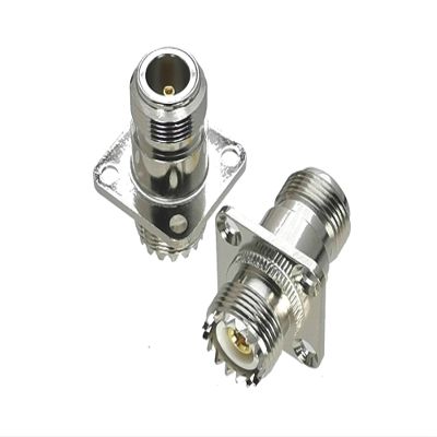 Artemisia 1Pcs Adapter UHF PL259 SO239 to UHF/N Male Plug & Female Jack Straight & Right Angle & Flange & T Type RF Coaxial Connector (Color : Type 12-1pcs)