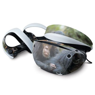 MightySkins Skin Compatible with Sony Playstation VR2 - Baby Chimp | Protective, Durable, and Unique Vinyl Decal wrap Cover | Easy to Apply & Change Styles | Made in The USA