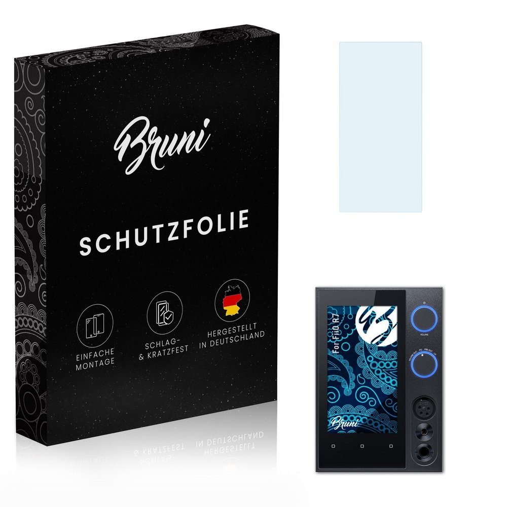 Bruni Screen Protector compatible with FiiO R7 Protector Film, crystal clear Protective Film (2X)