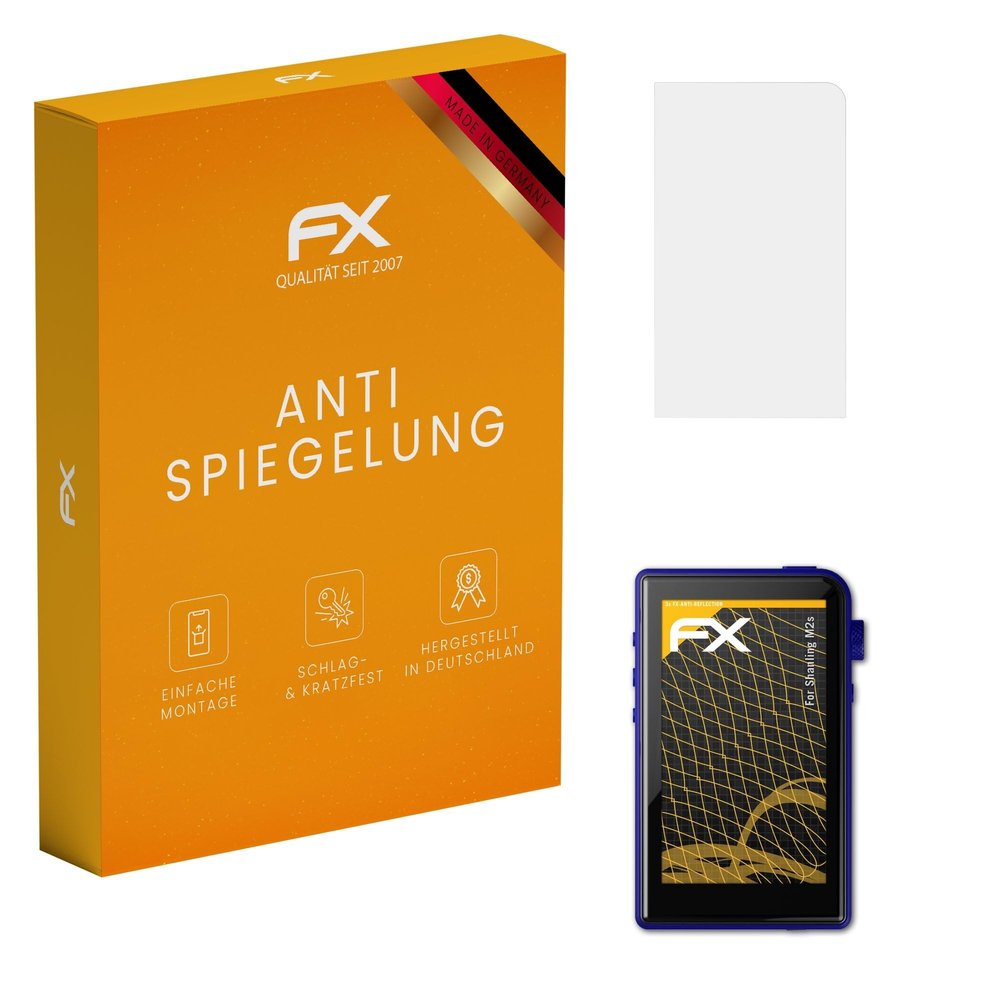 atFoliX Screen Protector compatible with Shanling M2s Screen Protection Film, anti-reflective and shock-absorbing FX Protector Film (3X)
