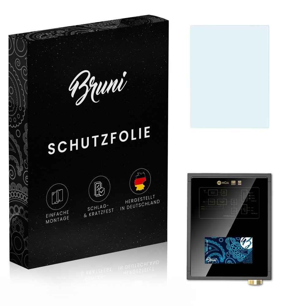 Bruni Screen Protector compatible with Shanling EM5 Protector Film, crystal clear Protective Film (2X)