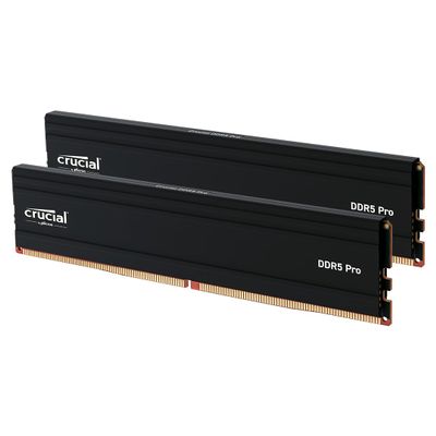 Crucial Pro 32GB DDR5 RAM Kit (2x16GB), 5600MHz (or 5200MHz or 4800MHz) Desktop Memory UDIMM 288-pin, Compatible with 13th Gen Intel Core and AMD Ryzen 7000 - CP2K16G56C46U5