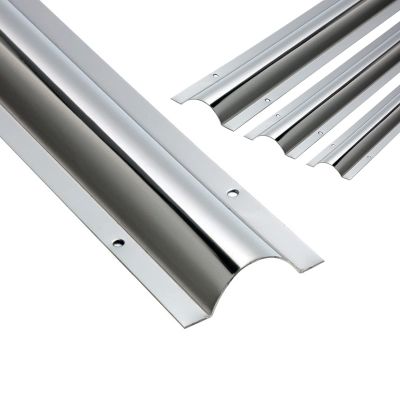 HAIXHX Extra Large Wire Management Channel for Wall/Floor, Stainless Steel Cord Cover Protector for Cable Management, Decor Cable Concealer(Length 100cm/39.4in,No.5)