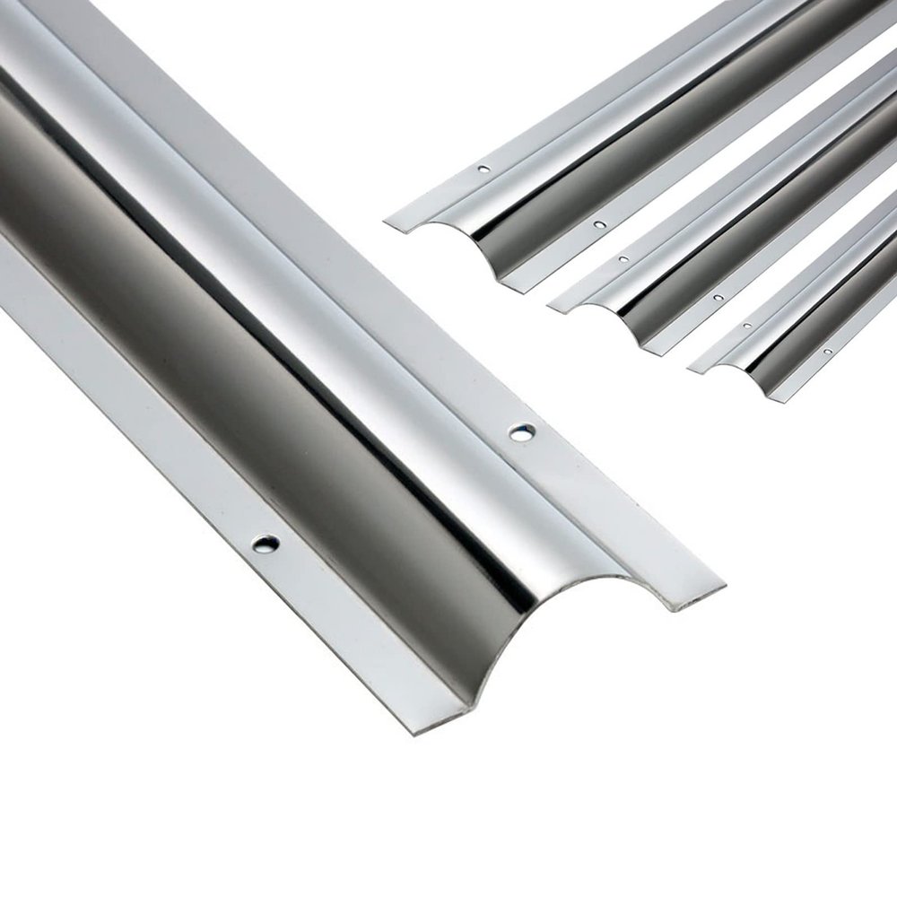 HAIXHX Extra Large Wire Management Channel for Wall/Floor, Stainless Steel Cord Cover Protector for Cable Management, Decor Cable Concealer(Length 100cm/39.4in,No.5)