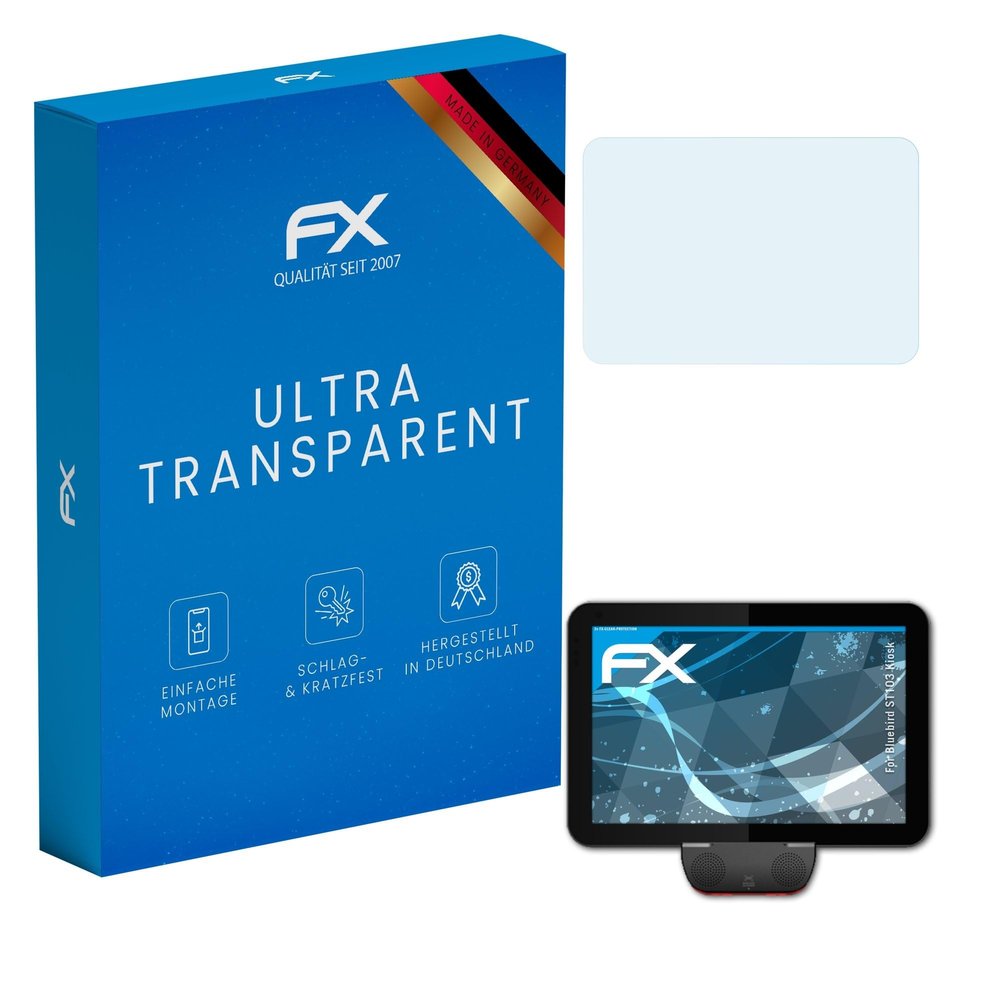 atFoliX Screen Protection Film compatible with Bluebird ST103 Kiosk Screen Protector, ultra-clear FX Protective Film (2X)