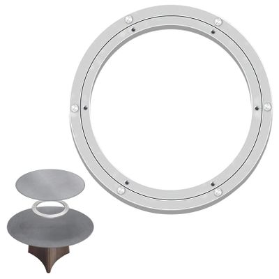 ESOYAWE Turntable Bearing 5 8 10 12 14 16 18 20 24 28 32 40inch Heavy Duty Aluminium Alloy Aluminum Swivel Base Bearing, Non Slip Lazy Susan Turntable Bearing, for Table, TV Monitor, Sculpture