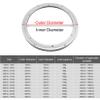 ESOYAWE Turntable Bearing 5 8 10 12 14 16 18 20 24 28 32 40inch Heavy Duty Aluminium Alloy Aluminum Swivel Base Bearing, Non Slip Lazy Susan Turntable Bearing, for Table, TV Monitor, Sculpture view 2