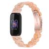 FitTurn Compatible with Fitbit inspire 3 Watch Band for Women Men Girl Boy, Slim Lightweight Oval Resin With Stainless Steel Buckle for inspire 3 Smartwatch (Silk) view 1