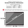 [2 Pack]Adeway Microsof Surface Pro 7 Plus/ Surface Pro 7/6/5/4/3 12.3 inch, wide Impact-resistant, anti-reflective, tempered glass HD high transmittance Scratch-resistant Fingerprint-resistant view 3