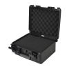 AxiGear 14in-16in-17in Heavy Duty Hard Case with DIY Customizable Foam Insert (Case, Black, 16.9 x 14.2 x 8.1in) view 1