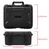 AxiGear 14in-16in-17in Heavy Duty Hard Case with DIY Customizable Foam Insert (Case, Black, 16.9 x 14.2 x 8.1in) view 2