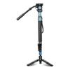 SIRUI P-424FS 66.7" Carbon Fiber Camera Monopod with VH-10 Fluid Video Head, Professional Heavy Duty Monopod with Tripod Base, Flip Locks for DSLR Camera, Max Loading 6kg/13.2lbs view 4