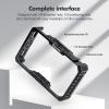Desview Camera Monitor Cage 5.5 inch, Aluminum Alloy Field Monitor Cage with 1/4 & 3/8 Thread and Cold Shoe Compatible with R6 Camera Monitor view 4