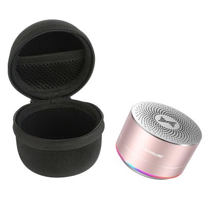 LENRUE Portable Wireless Bluetooth Speaker with Built-in-Mic,Handsfree Call,AUX Line,HD Sound and Bass for iPhone Ipad Android Smartphone and More (Pink+case)