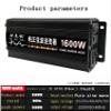 New Pure Sine Wave Power Inverters DC 12V/24V to 110V/220V Intelligent Car Inverter 1600W 3000W 4000W 5000W 6000W 8000W with LCD Display &AC Outlets for RV, Camping, Emergencies,1600W-24Vto110V view 2