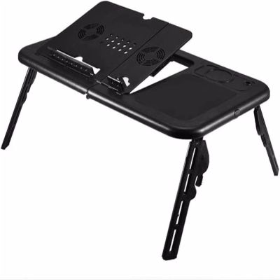 Folding Laptop Desk Adjustable Computer Table Stand Foldable Table Cooling Fan Tray for Bed Sofa Notebook for Computer Table