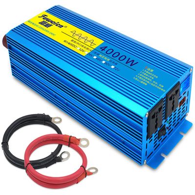 3000W 4000W 5000W 6000W 8000W Pure Sine Wave Power Inverter DC 12V/24V to AC 110V/220V Converter, Solar Power Inverter, Remote Controller & 2 x AC Outlets for RV Truck Car Home Use,4000W-24vto110V