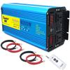 3000W 4000W 5000W 6000W 8000W Pure Sine Wave Power Inverter DC 12V/24V to AC 110V/220V Converter, Solar Power Inverter, Remote Controller & 2 x AC Outlets for RV Truck Car Home Use,8000W-12Vto220V view 1