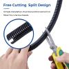 YCLYC 1/4 inch 33ft Wire Loom, Black Split Loom, Outdoor Cord Protector, Flexible Wire Conduit Automotive, Wire Protector Tubing view 2