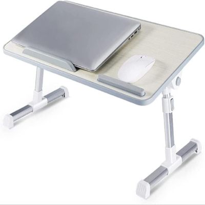 TATSEN Laptop Desk for Bed Adjustable Computer Tray Foldable Bed Desk for Laptop Notebook Portable LaptopTable with Cooling Fan (Color : D, Size : Without Fan)