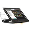 Beelta Tablet Stand Compatible with Samsung Galaxy Tab A8 - Heavy Duty Steel with 360 Swivel Base Anti-Theft Cable Lock BSC102BG view 1
