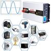 4000W/5000W/6000W(peak) Pure Sine Wave Power Inverter DC 12V/24V to AC 220V 230V Car Converter Solar Power Inverter with 2 AC outlets & LCD Display for RV,Truck,Camping,Household,6000W-12Vto220V view 4