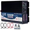 Intelligent Safe Protections Power Inverter 2200W 3000W 4000W 5000W Pure Sine Wave Inverter DC12V/24V to AC 220V ~240V Converter AC Outlets & LCD Display for Home RV Solar System Car,5000W-12Vto220V view 1