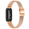 FitTurn Compatible with Fitbit inspire 3 metal band, Replacement Stainless Steel Mesh Watch Band Quick Release Metal Smart Strap for Fitbit inspire 3 Health & Fitness Tracker Watch (RoseGold) view 2