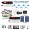 GEHPYYDS 1000W 1500W 2000W 3000WContinuous Output Pure Sine Wave Car Power Inverter DC 12V/24V to AC 110V Converter with 2AC Outlets & LCD Display for RV,Truck,Boat,Camping,2000W-24V view 2