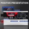 GEHPYYDS Intelligent Pure Sine Wave Power Inverter 12V/24V DC to 220V 230V AC Converter 1000W1500W 2000W 3000WRated Power with LCD Display, 2AC Outlets,for RV Truck Camping,1000W-24v view 2