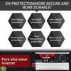 GEHPYYDS Intelligent Pure Sine Wave Power Inverter 12V/24V DC to 220V 230V AC Converter 1000W1500W 2000W 3000WRated Power with LCD Display, 2AC Outlets,for RV Truck Camping,1000W-24v view 3