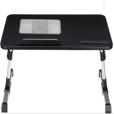 USB Cooling Fan Laptop Desk Portable Adjustable Foldable Computer Desks Notebook Holder TV Bed Sofa PC Lapdesk Table