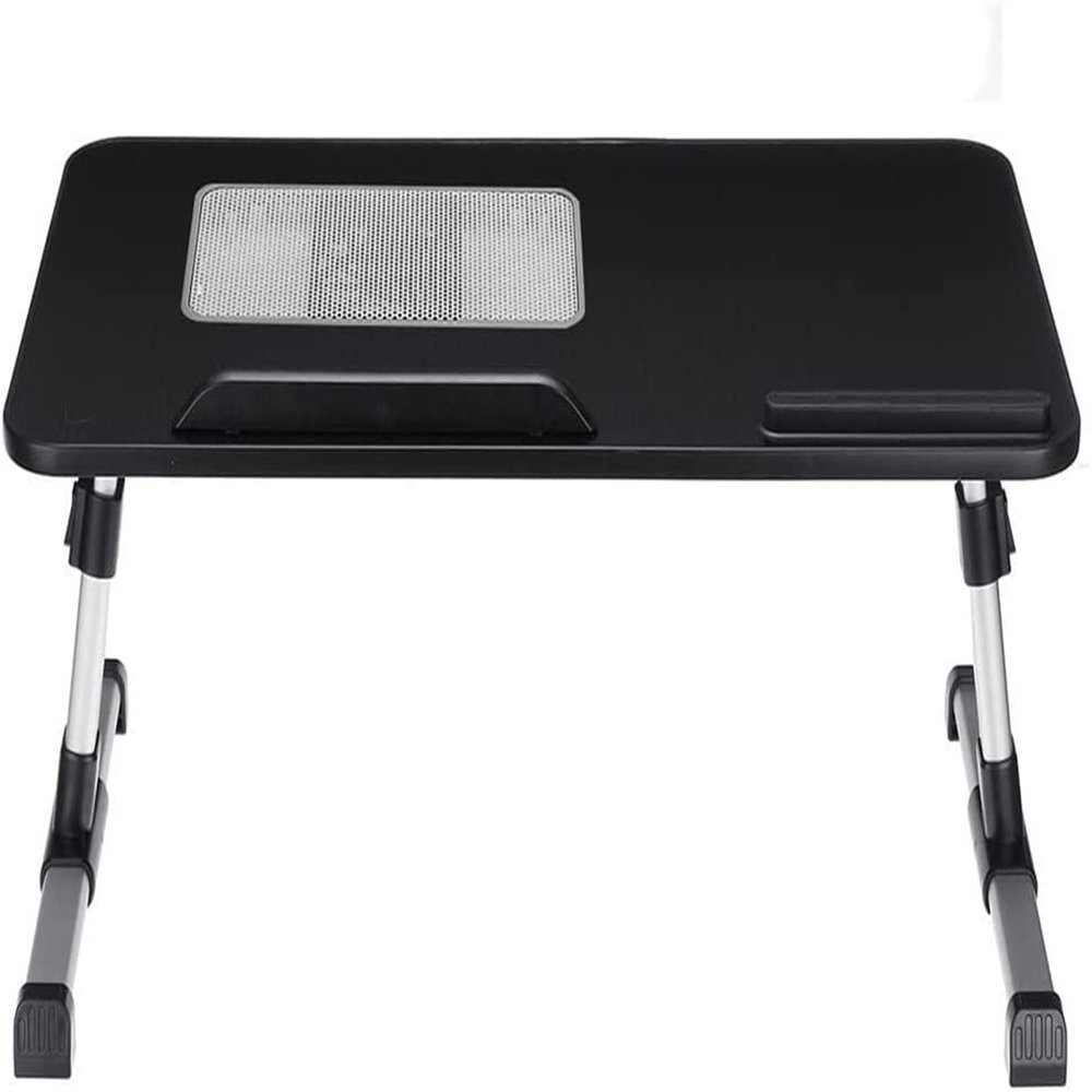 USB Cooling Fan Laptop Desk Portable Adjustable Foldable Computer Desks Notebook Holder TV Bed Sofa PC Lapdesk Table