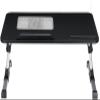 USB Cooling Fan Laptop Desk Portable Adjustable Foldable Computer Desks Notebook Holder TV Bed Sofa PC Lapdesk Table view 1